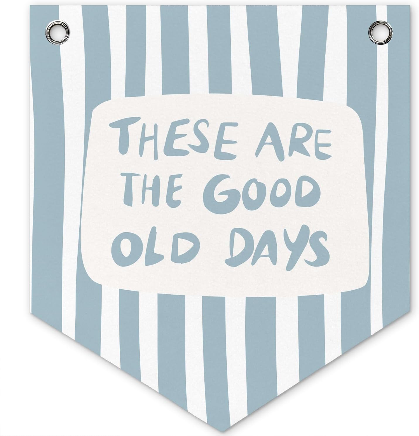 Kids Playroom Wall Decor, These Are The Good Old Days Sign Playroom Banner Pennant Flag, Kids Nursery Toddler Bedroom Play Room Wall Decor Hanging Banners, 12x14 Inch