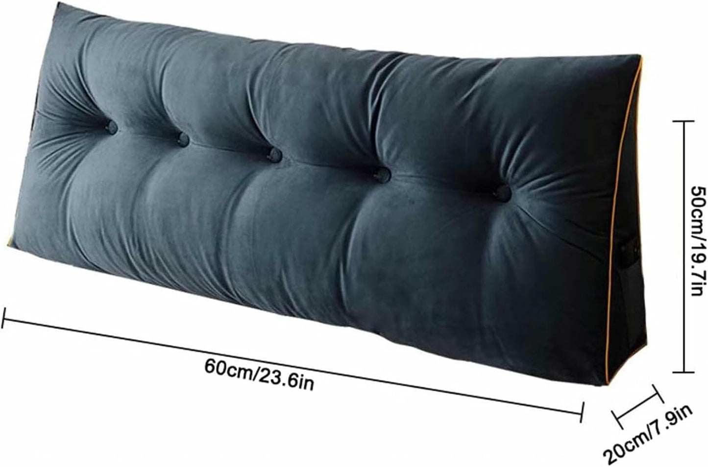 Headboard Reading Wedge Pillow, Bolster Triangular Headboard Wedge Backrest, Breathable Stretch, for Hotels, Sofa Beds, Tatami, Sofas, Rocking Chairs
