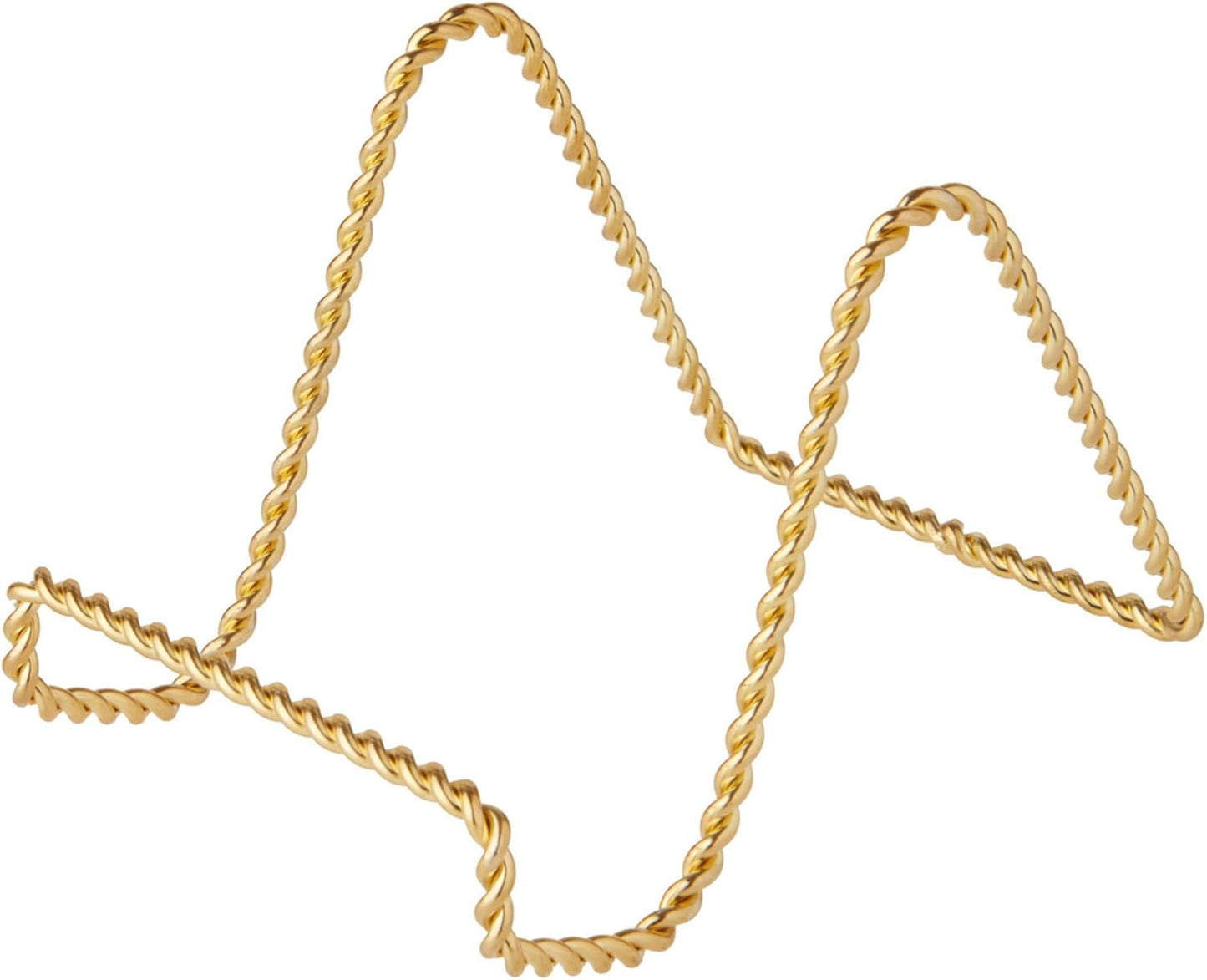 Bard's Twisted Gold-toned Wire Easel Stand, 3" H x 3" W x 4.5" D, Pack of 2