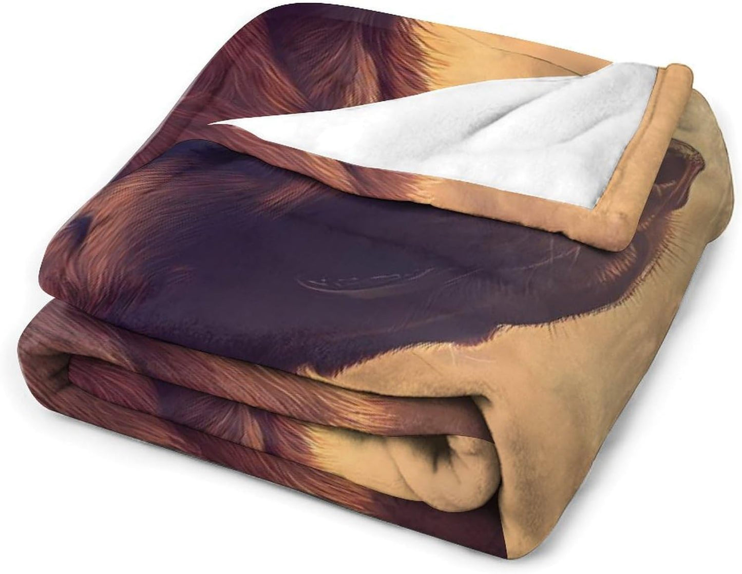 German Shepherd Christianity Throw Blanket for Couch Bed Plush Cozy Fuzzy Flannel Blanket for All Season 30"x50"