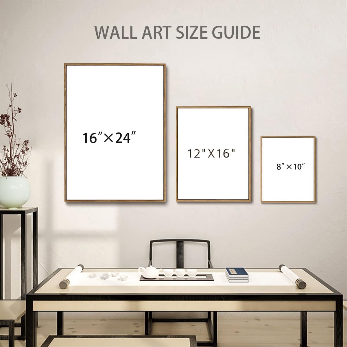 WALLZK Vintage Framed Wall Art Lady Reading Canvas Prints Dark Academia Moody Victorian Decor Pictures Artwork for Walls Living Room Study Bedroom Bathroom 8"x10"