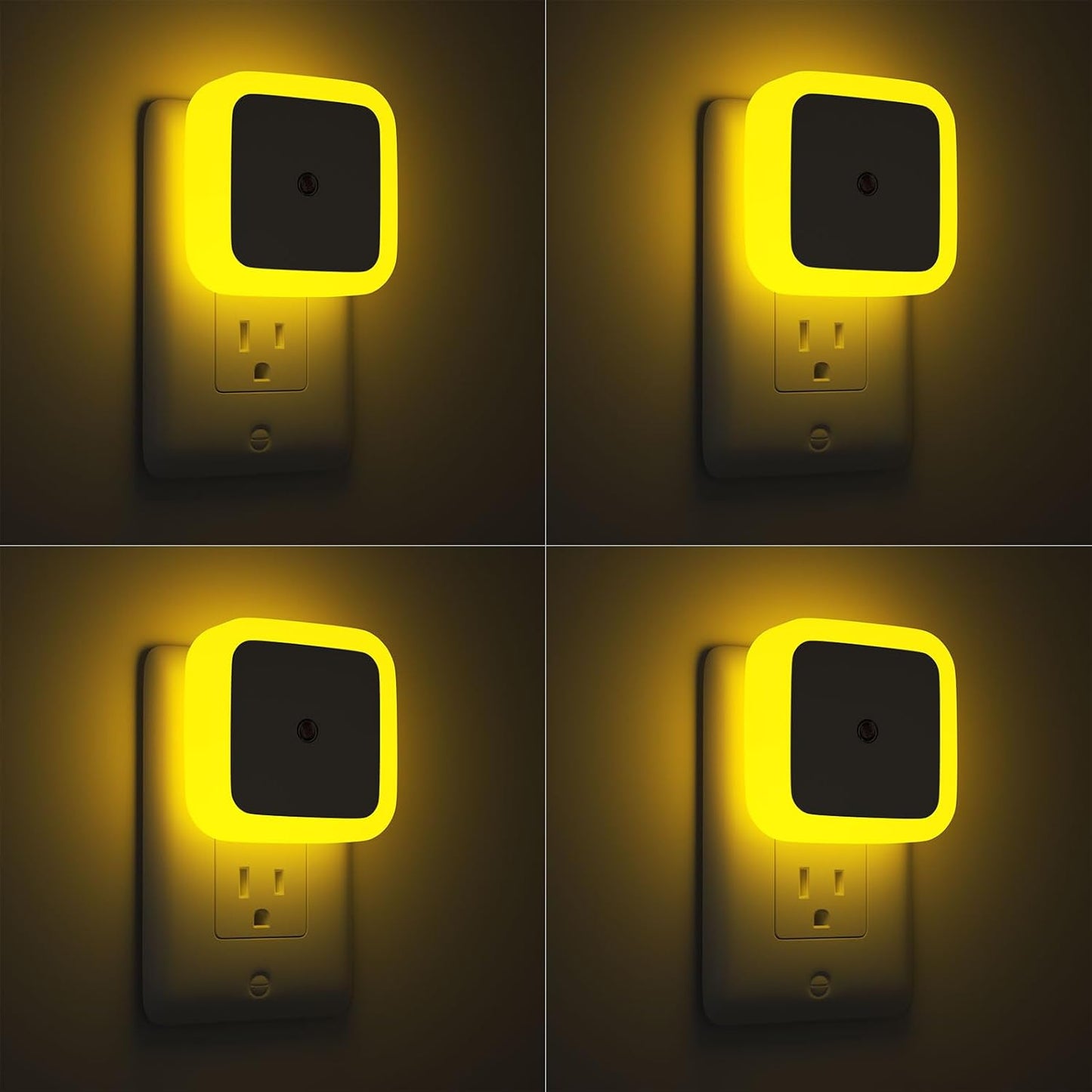 Sujeet Night Light, Night Lights Plug into Wall,Nightlight Plug in Night Light, Dusk to Dawn Night Lamp Led Night Lights for Adults Bedroom, Bathroom, Hallway (Amber)