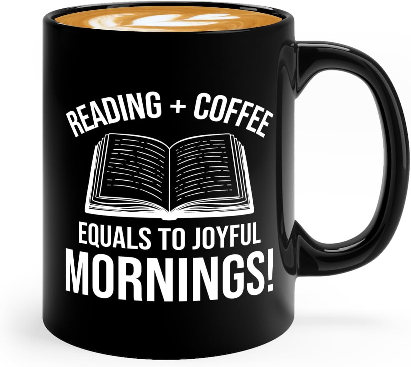 Book Lover Coffee Mug 11oz Black -Reading Coffee equals - Bookworm Literature Library Book Lover Reader Booked Editor Intellectual Studious