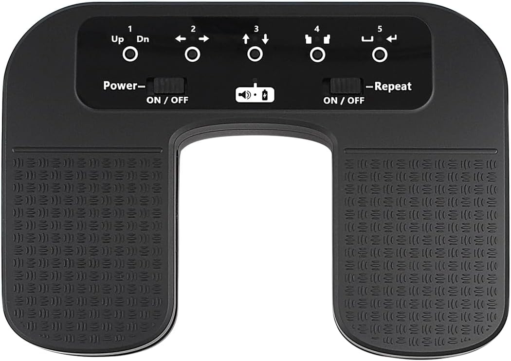 Yueyinpu Wireless Page Turner Pedal For Tablets iPad Smartphone Rechargeable Anti-Skid Pad (Plus)