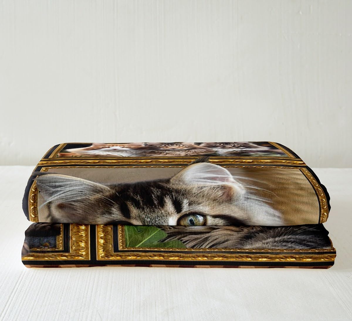Feelyou Maine Coon Fleece Throw Blanket for Bed Sofa Couch Cute Cat Plush Blanket Queen 90"x90" Kawaii Kitten Pet Sherpa Blanket Gift for Maine Coon Lover Fuzzy Blanket Flannal Blanket