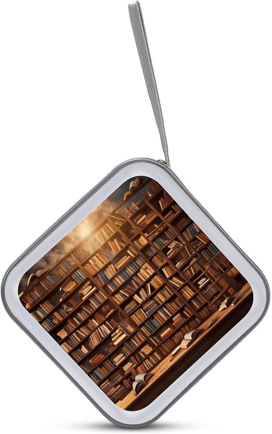 Books-png CD Case Portable Zipper CD Cases Holder Hard Plastic DVD Disc Cases Storage Binder Large Storage Disc Wallet Bag Heavy Duty Booklet Album 40 Capacity
