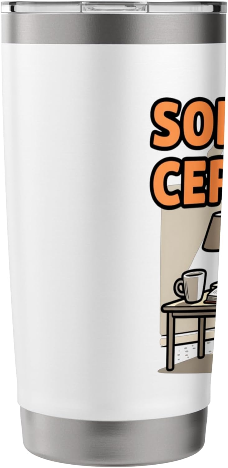 Cozy Relaxation Lifestyle Humor Design Stainless Steel Insulated Tumbler