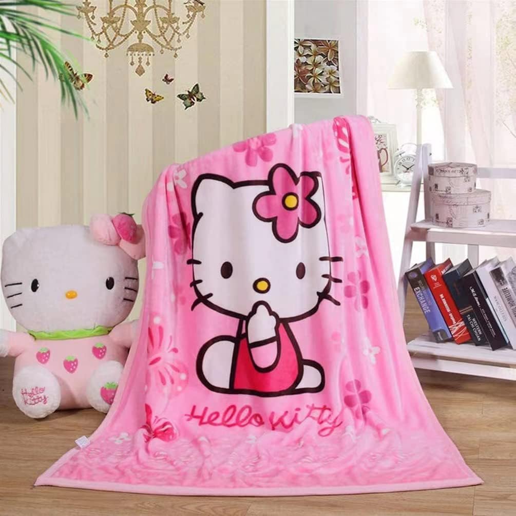 Cartoon Printing Throw Blanket for Girls Kids Adults, Flannel Fleece Blanket，Sofa, Office Chair, Bed, Camping, in car，40"x55",