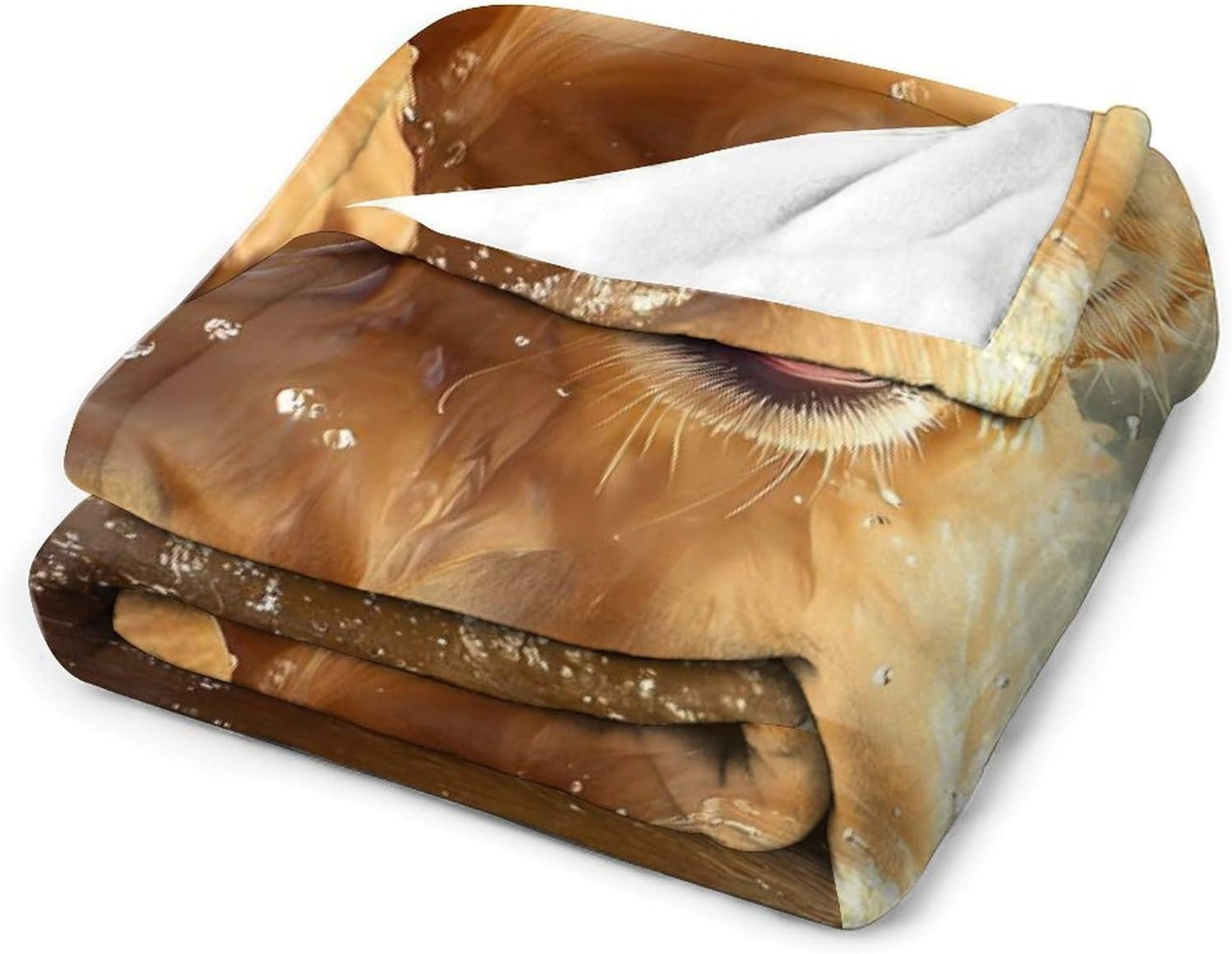 Dog Retriever Animals Throw Blanket for Couch Bed Plush Cozy Fuzzy Flannel Blanket for All Season 40"x60"