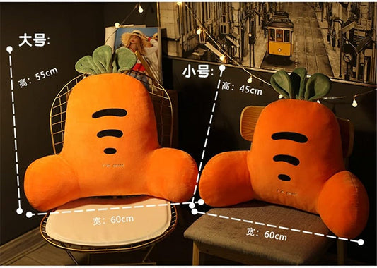 Cartoon Office Seat Pillow Lumbar Pad Sedentary Cushion Backrest Chair Waist Sofa Upholstery(E,55cm*60cm)