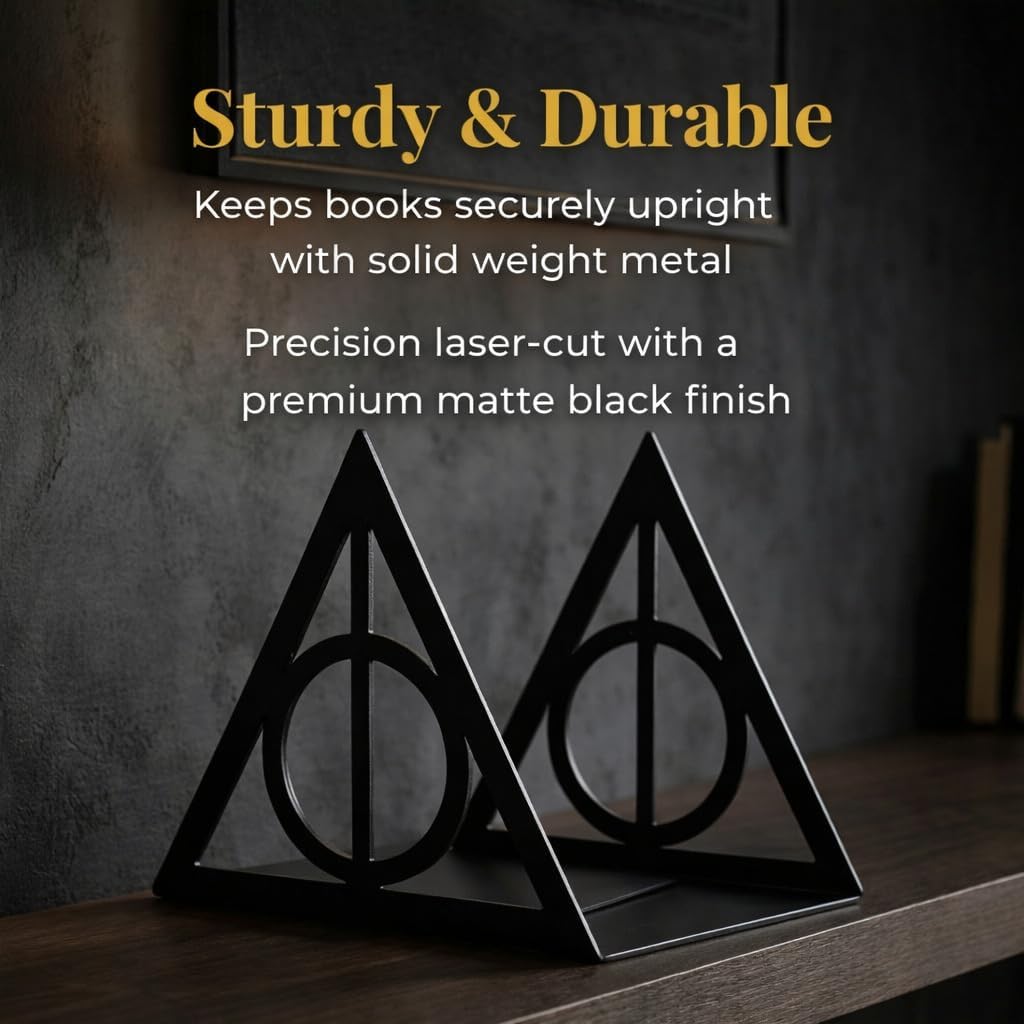 FUYIHGL® 9 3/4 Metal Bookends Set of 2 - Gothic Book Ends for Shelves Bookshelf Home Office Desk Bookshelf Decor Gift for Dragon Lovers and Reading Enthusiasts