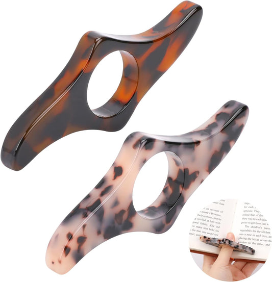 Book Page Holder,Handmade Thumb Book Page Holder Resin Book Holders for Reading Hands Free Book Opener Holder Book Accessories Gifts for Readers, Reading Gifts for Bookworm Book Lovers Literary