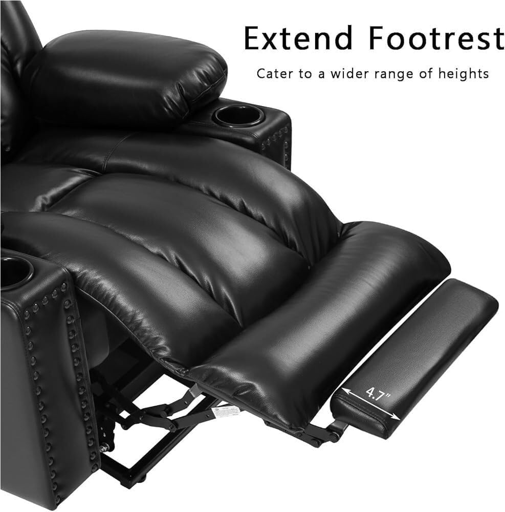 Infinite Position Power Lift Recliner Chair for Elderly with Heat and Massage Electric Stand Up Sofa Thickened Ergonomic Padded Lounge for Back Waist Knee Relief Dual Side Pockets