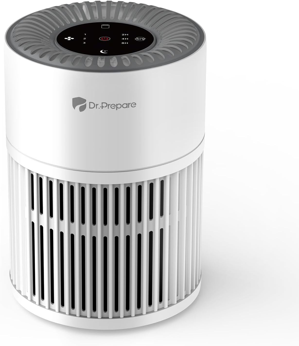 Dr.Prepare Air Purifiers for Bedroom,Quiet Air Purifier with 15 dB Sleep Mode & Night Light,H13 HEPA Washable Filter, 360°Air Inlet, 3 Timer 12W Design, Air Cleaner for Pet Dander,smoke