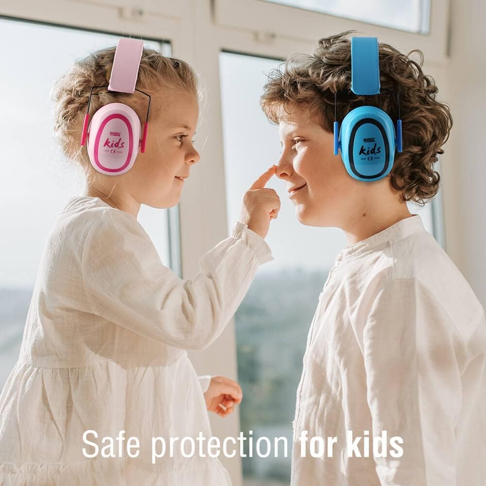 GREEN DEVIL Kids/Toddler Ear Hearing Protection Safety Ear Muffs For Age 3-16 27.4dB Noise Cancelling Headphones 27.4dB