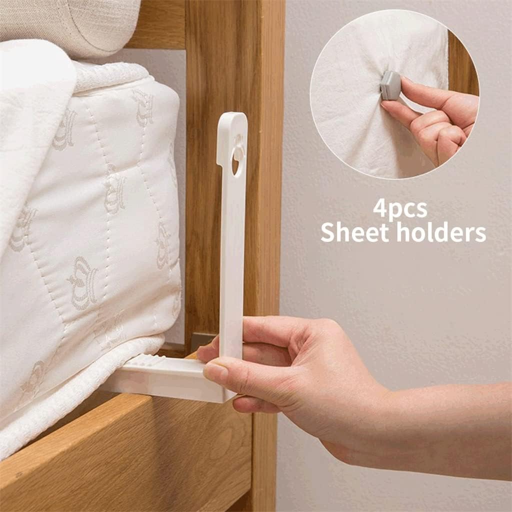 4pcs Room Decor Mattress Needle Sheet Holder Non Slip Bedroom Fasteners Accessories Clip Fixed(Gray)