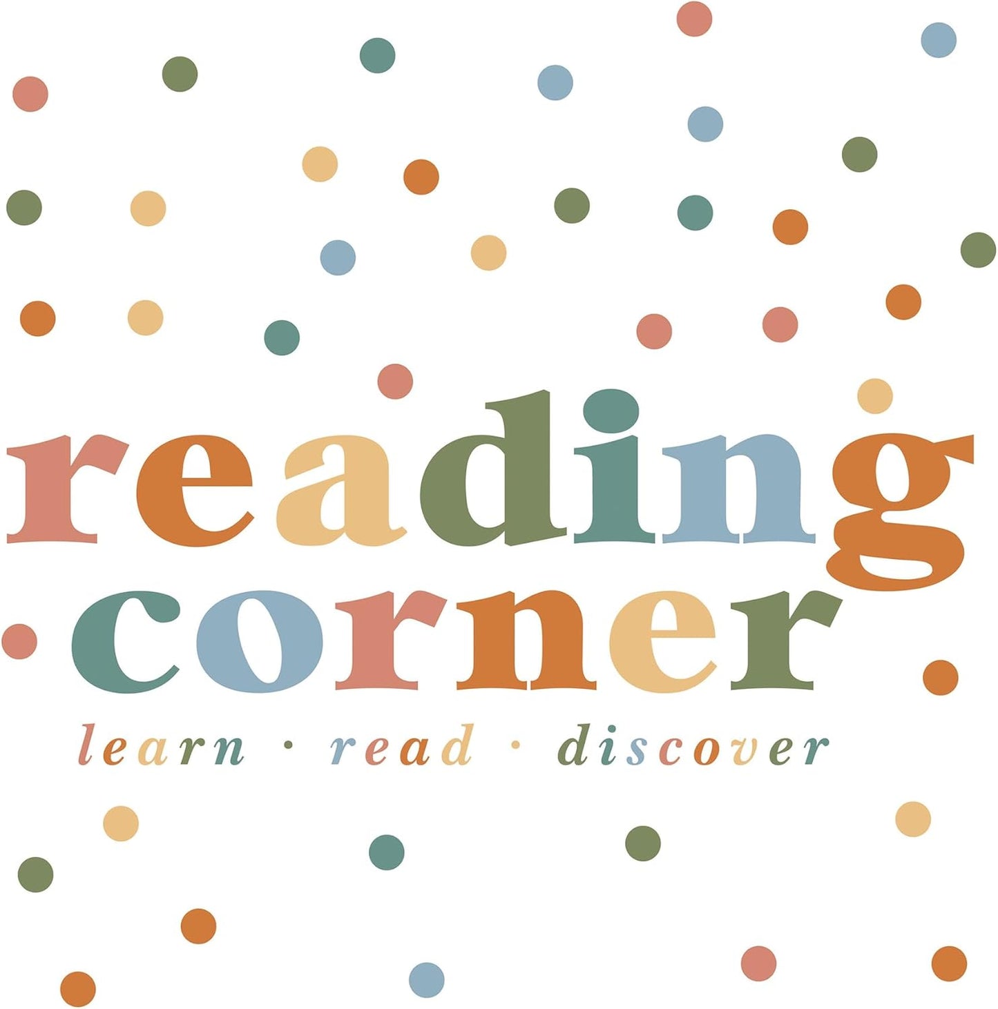 RoomMates Reading Corner Multicolor Wall Quote Decals, RMK5577GM