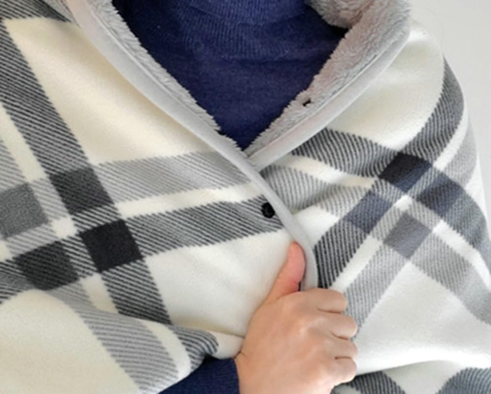 Niction Fleece Wearable Blanket Oversized Comfy Lightweight Blanket Poncho Throw Plush Sleeveless Blankets Cape Wrap Cover