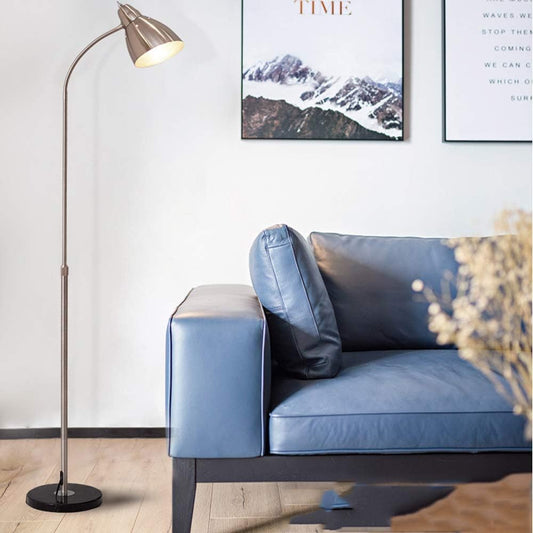Floor Lamp, Vintage Arc Floor Light Retro Floor Lamps Adjustable Lampshade Height Adjustable 80-156Cm Floor Lamp Metal Iron E27 Standing Light Study Room Lamp for Reading Living Room Lounges