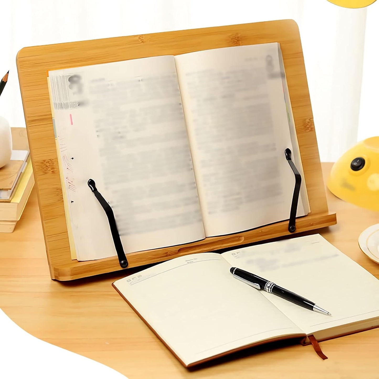 Book Stand Reading Rest Cookbook Stand Desktop Book Stands Adjustable 5 Angles Foldable Textbook Tablet Dictionary Laptop for Reading (Size : Small) ()