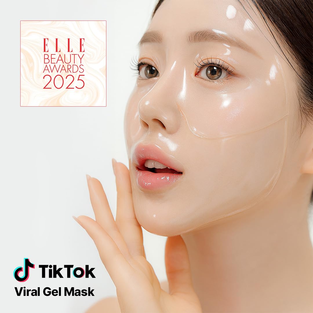 NACIFIC Rice Pepta Collagen Gel Face Mask (Rice Peptide) 4EA Set, Hydrogel Care for All Skin Types, Hydrating, Firming, Elasticity, Glass Glow Skin, Korean Beauty
