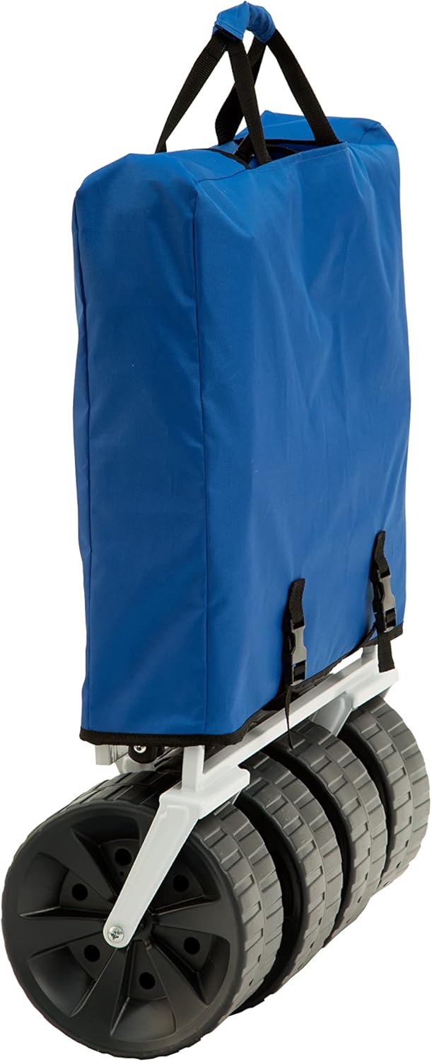 MacSports 150lb Capacity All Terrain Beach Wagon and Cascade Mountain Tech 250lb Capacity Camping Chair Bundle