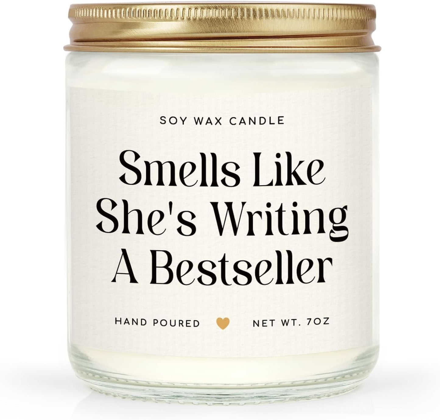 SteadStyle Writer Gifts for Women - Creative Future Author Gifts for Writers, Cool Presents for Book Novelist Screenwriter Writing Enthusiasts Author Inspiration Lavender Scented Soy Wax Candles 7oz