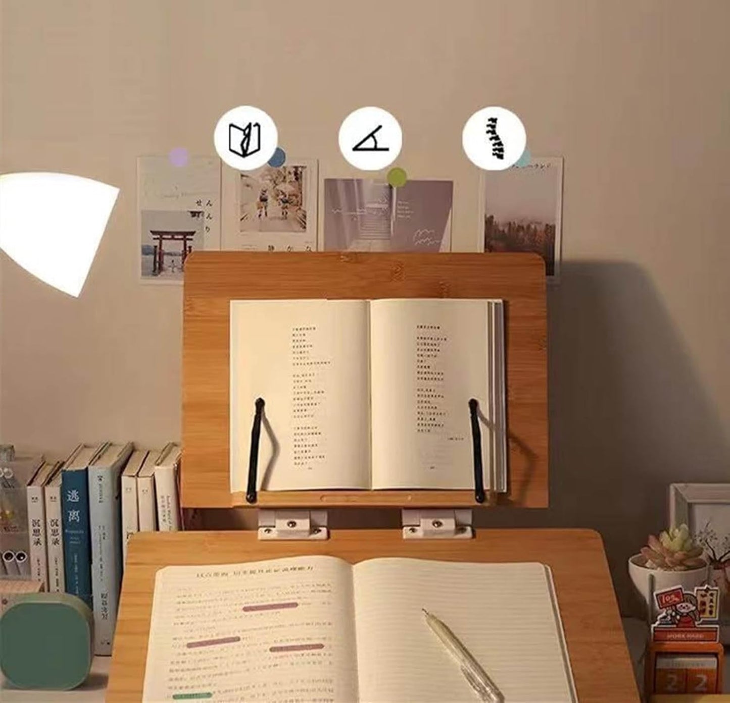 Multi Functional Bookrest Reading Rest Adjustable Book Stand Alloy Suitable for Musicians Students & Office Workers Desk Accessory