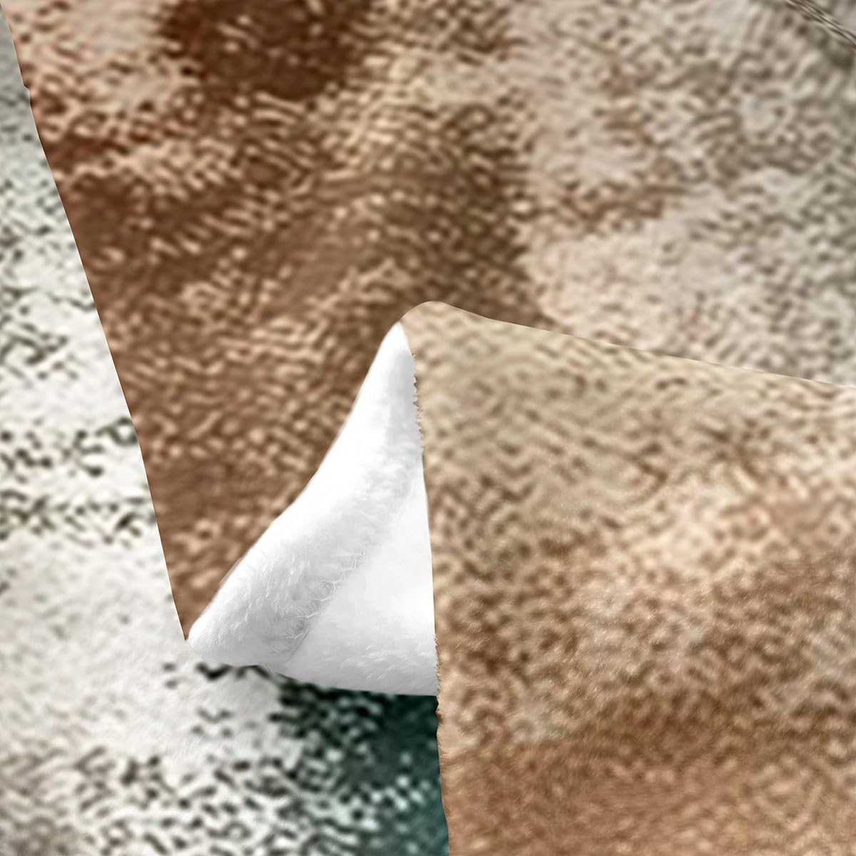 Erosebridal Modern Abstract Blanket Vintage Ombre Art Throw Blanket Queen 90x90,Minimalism Teal Orange Grunge Oil Painting Fleece Blanket,Watercolor Artwork Rustic Graffiti Decor Fuzzy Blanket