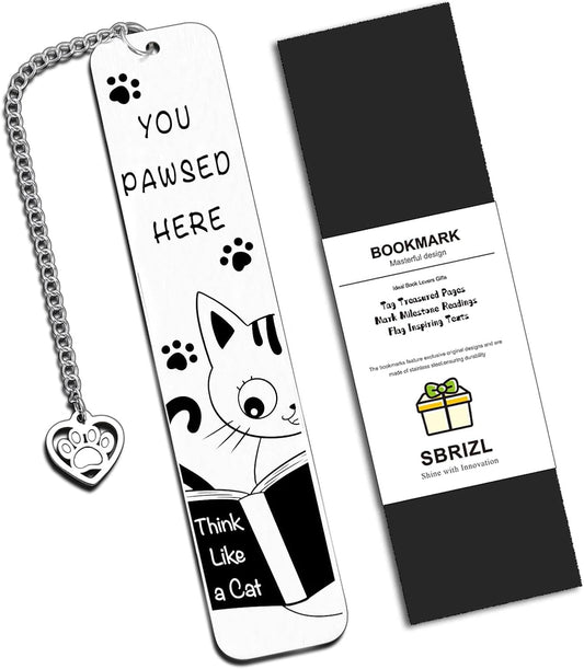 3-Piece Cat Bookmarks for Reading Women - Cute Bookmarks for Kids, Gifts for Cat Lovers,Christmas Cat-Themed Book Accessories for Readers & Book Lovers