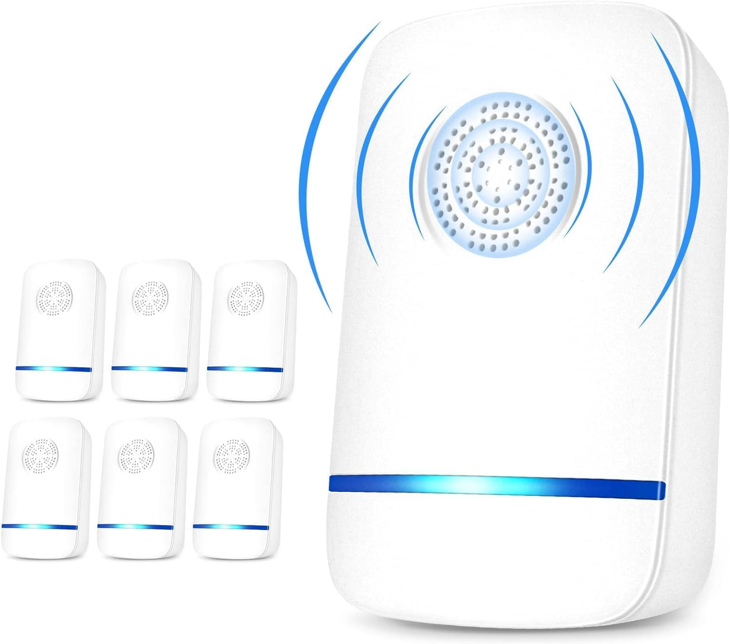 Ultrasonic Pest Repeller 6 Packs, Pest Repellent Ultrasonic Plug in Indoor Pest Control for Insect Mouse Spider Ant Bug, Roach Repellent Indoor for Home, Garage, Warehouse, Office, Hotel