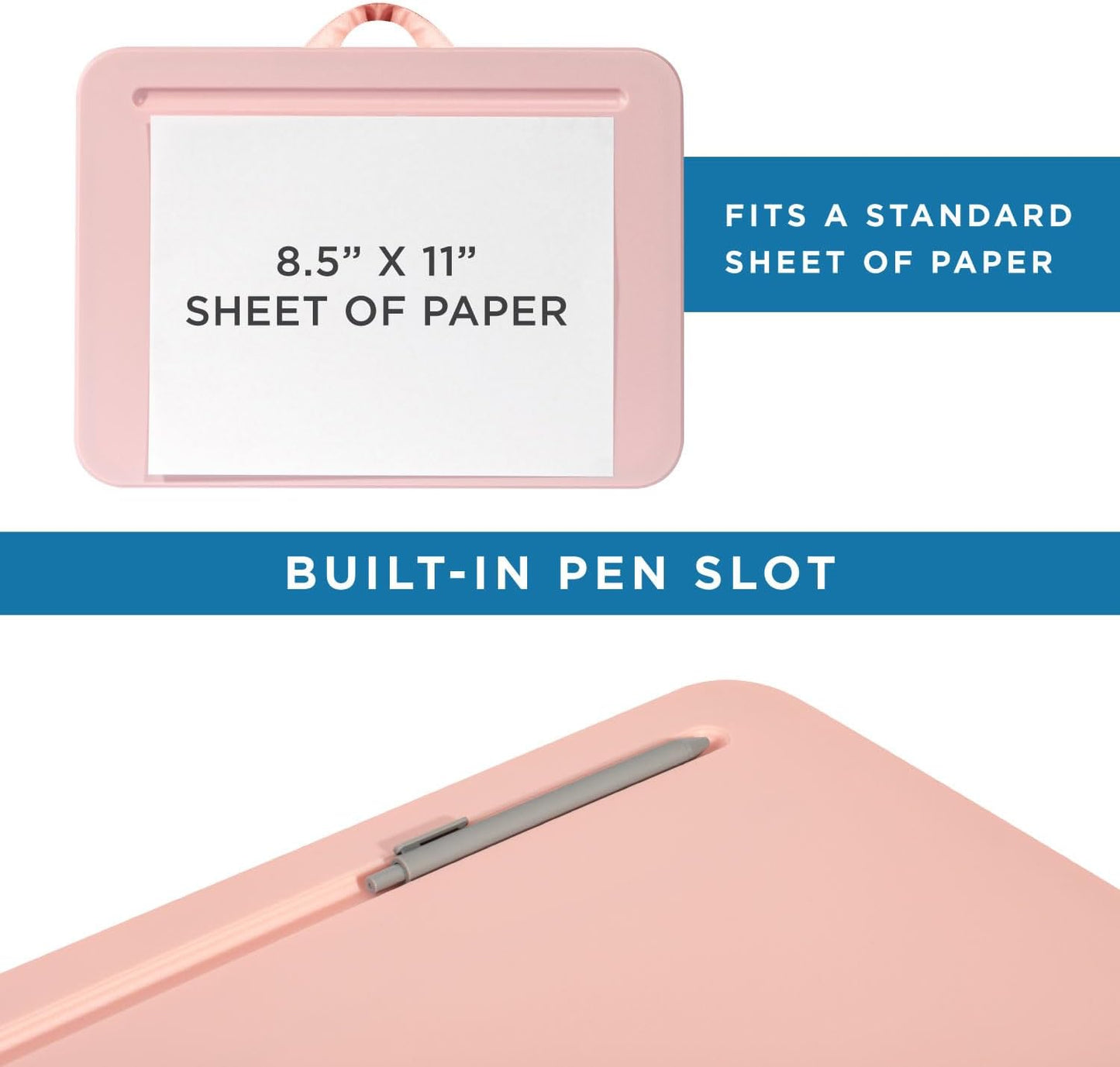 LAPGEAR Compact Lap Desk – Fits Up to 14″ Laptops – Rose Quartz – Style No. 43104