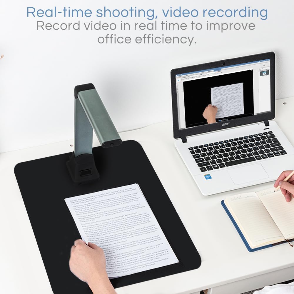 X1 Portable Document Scanner: 8MP Portable HD Overhead Document Camera A4 Multi-Language OCR USB Doc Cam for Teachers and Students Online Teaching, Only for Windows