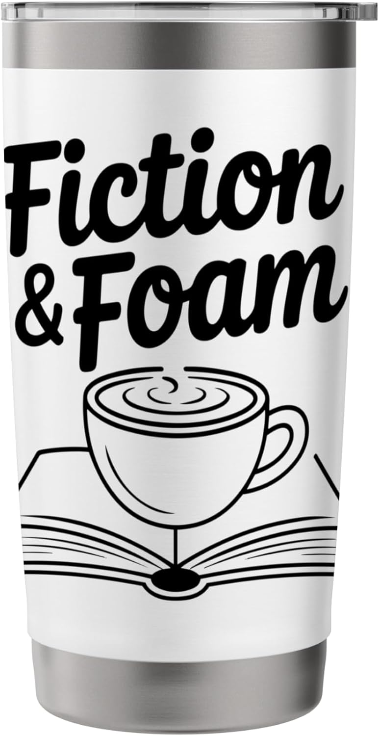 Fiction And Foam Coffee Mug Book Lovers Stainless Steel Insulated Tumbler