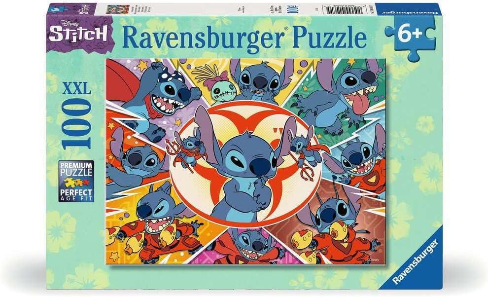 Ravensburger Disney Stitch: in My Own World 100 Piece XXL Jigsaw Puzzle for Kids - Every Piece is Unique, Pieces Fit Together Perfectly