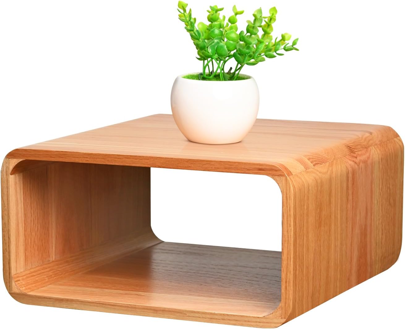 Wooden Cube Storage Shelf Organizer, Bookshelf for Bedroom, Livingroom, Dormroom, Home Office, Studyroom, Home Decor and Contemporary Spaces (Red Oak | Pack of 1)