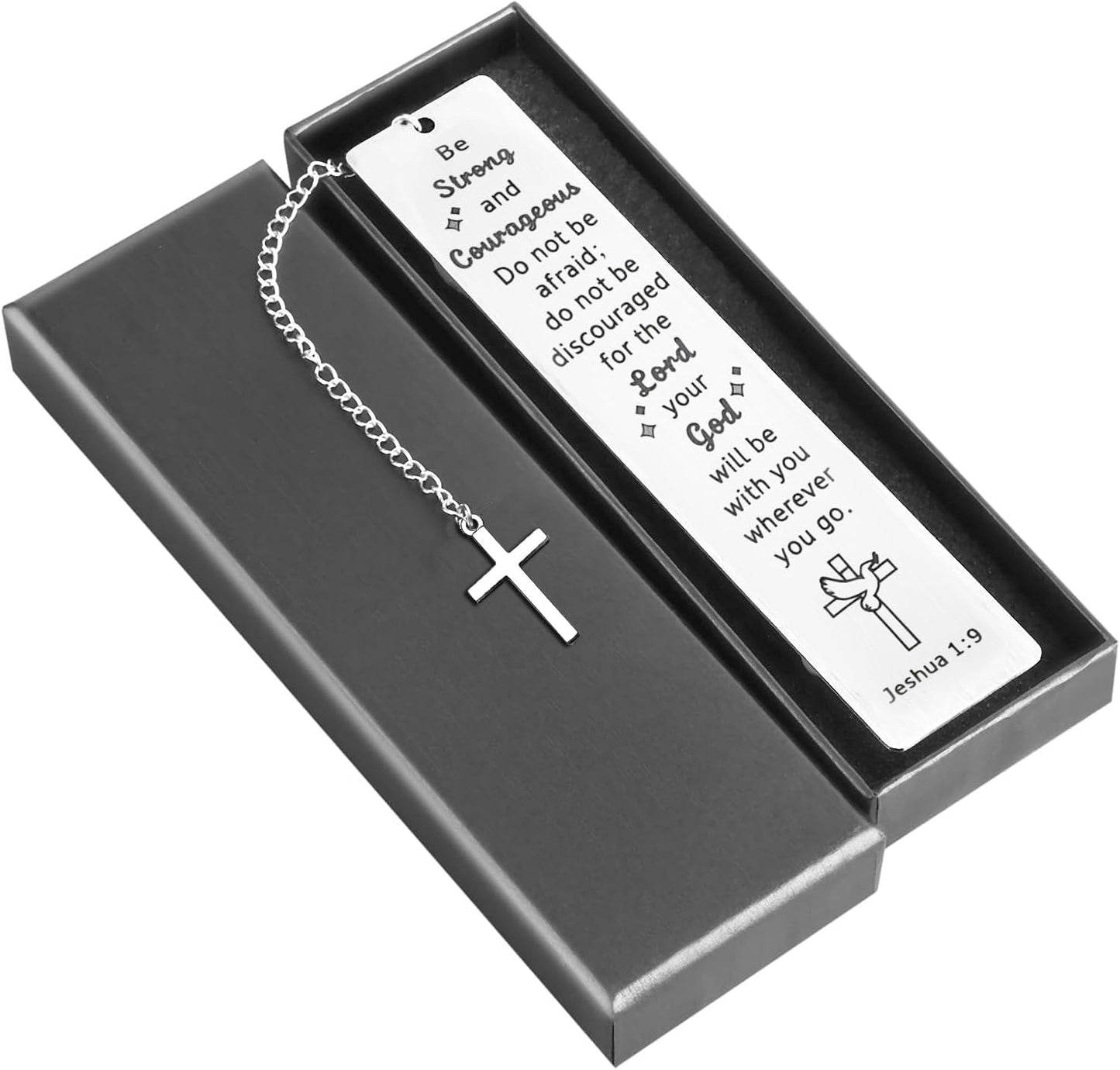 Bible Bookmark, Christian Religious Bookmarks for Book Lovers Women Men Adults Teen Girls Boys, Inspirational Gifts for Baptism First Communion Graduation Birthday Christmas Easter Readers Coworkers