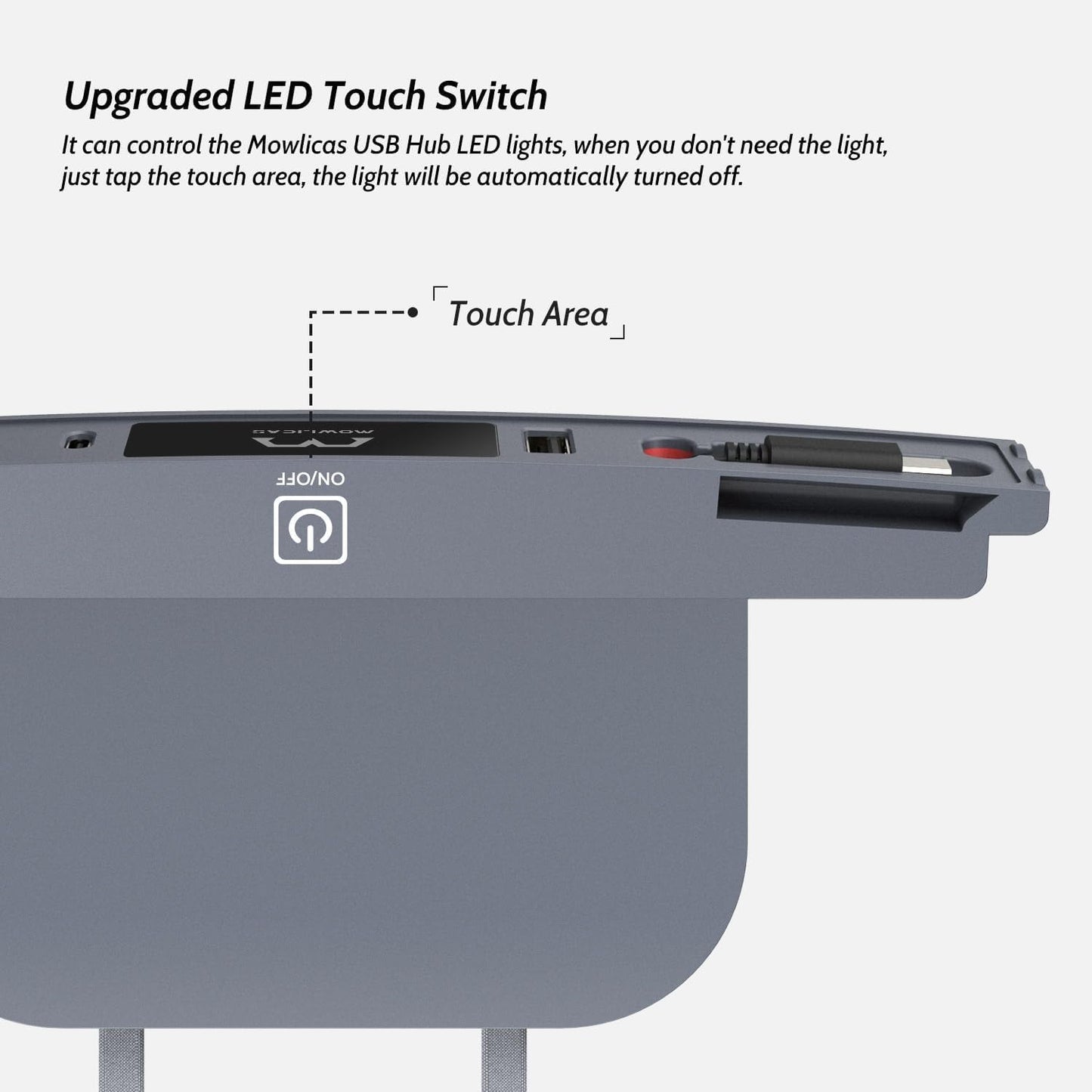 Upgrade Touch Switch Hub for Tesla (White), Retractable Phone Fast Charger is Necessary Tesla 2021-2024 Model 3/Y Accessories (not Highland Compatible), Gifts for Tesla Owners