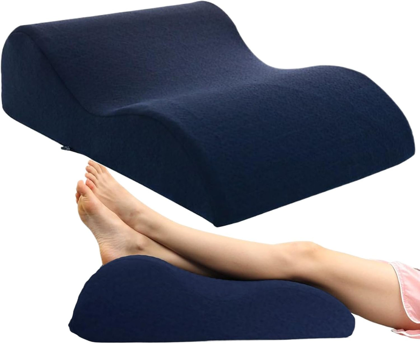 Leg Wedge Pillow, Ergonomic Wave Shape Cushion, Multi Functional Bed Support, Comfortable Rest Aid for Friends Daughter Boys Women Teens Youth Girls, Reliable Tool for Family Health Care