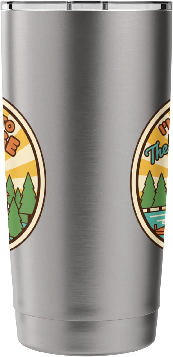 I'm Coming To The Cottage Cabin Lake Retreat Vintage Travel Stainless Steel Insulated Tumbler