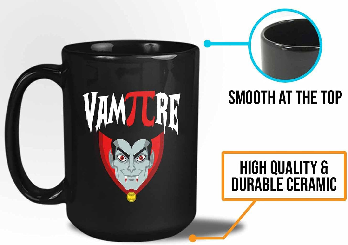 Bubble Hugs Math VamPIre Mug Black 15 Oz - Funny Reading Book Lovers Literary librarian Halloween Reader - Hellowin, October, Costume, Cospla Horror, Ancient, Festival, Holida Decoration Ideas,