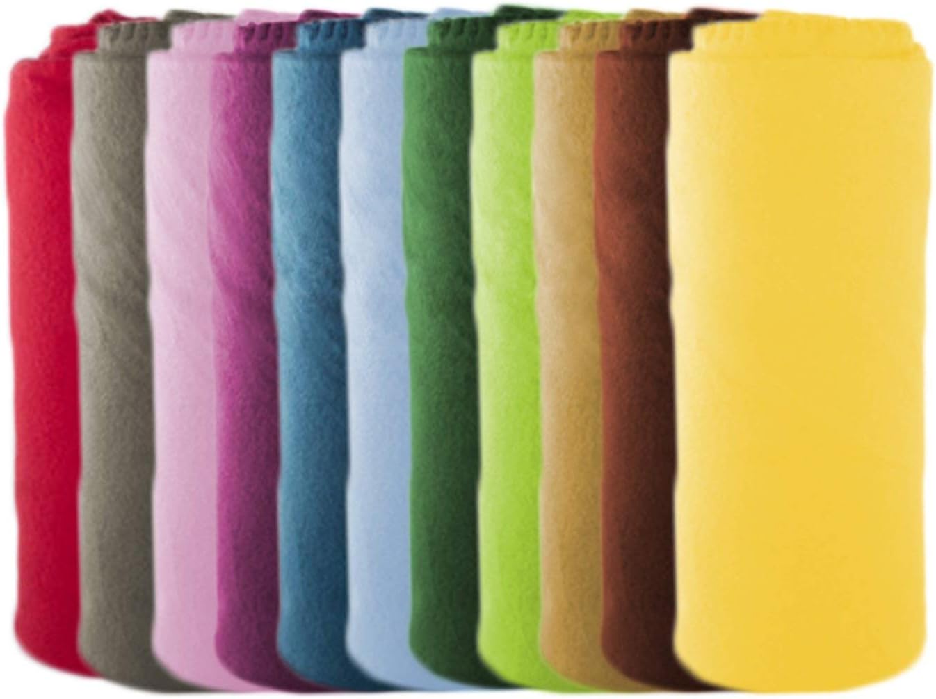 Imperial Home Soft Fleece Throw - 50x60, Cozy Blanket for Couch, Bed, Travel, Any Room (Assorted Colors)