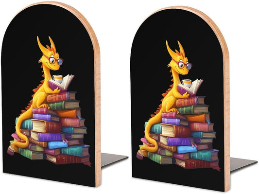 Deagon Reading Books Decorative Bookends for Shelves 1 Pair Book Ends Stoppers Holder for Home Office
