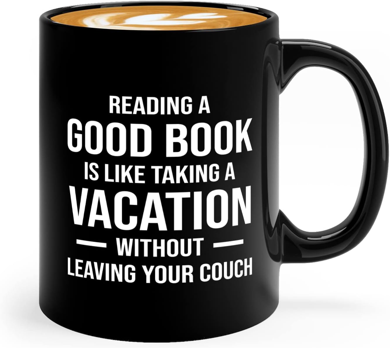 Book Club Coffee Mug 11oz Black -Reading a Good Book - Book Lover Gift For Teacher Bibliophile Woman of Letters Bulk Readers Academic