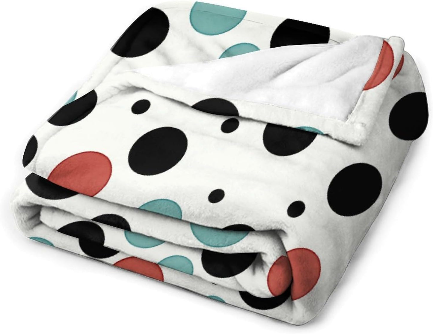 Polka Dot Blanket Super Soft Lightweight Throw Blanket Cute Cozy Warm Bed Blanket Decorative Fuzzy Blanket All-Season Home Decor Gift for Sofa Couch Living Room 50"*60"（130 * 150cm）