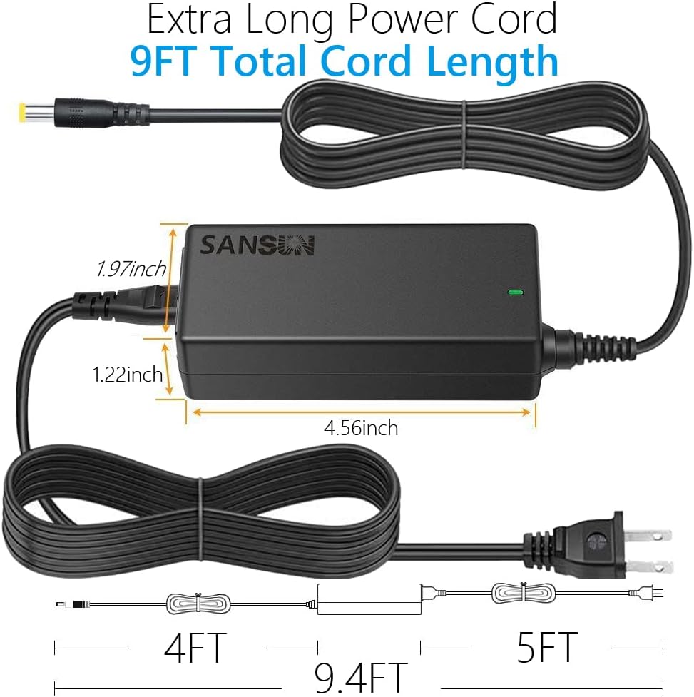 12V 5A Power Supply, AC 120V to DC12V 5.5x2.1mm Jack Converter, 12 Volt LED Driver 60W Adapter Transformer for Strip Lights, Surveillance Cameras, External HDD, Monitor, CCTV (Pack of 2)