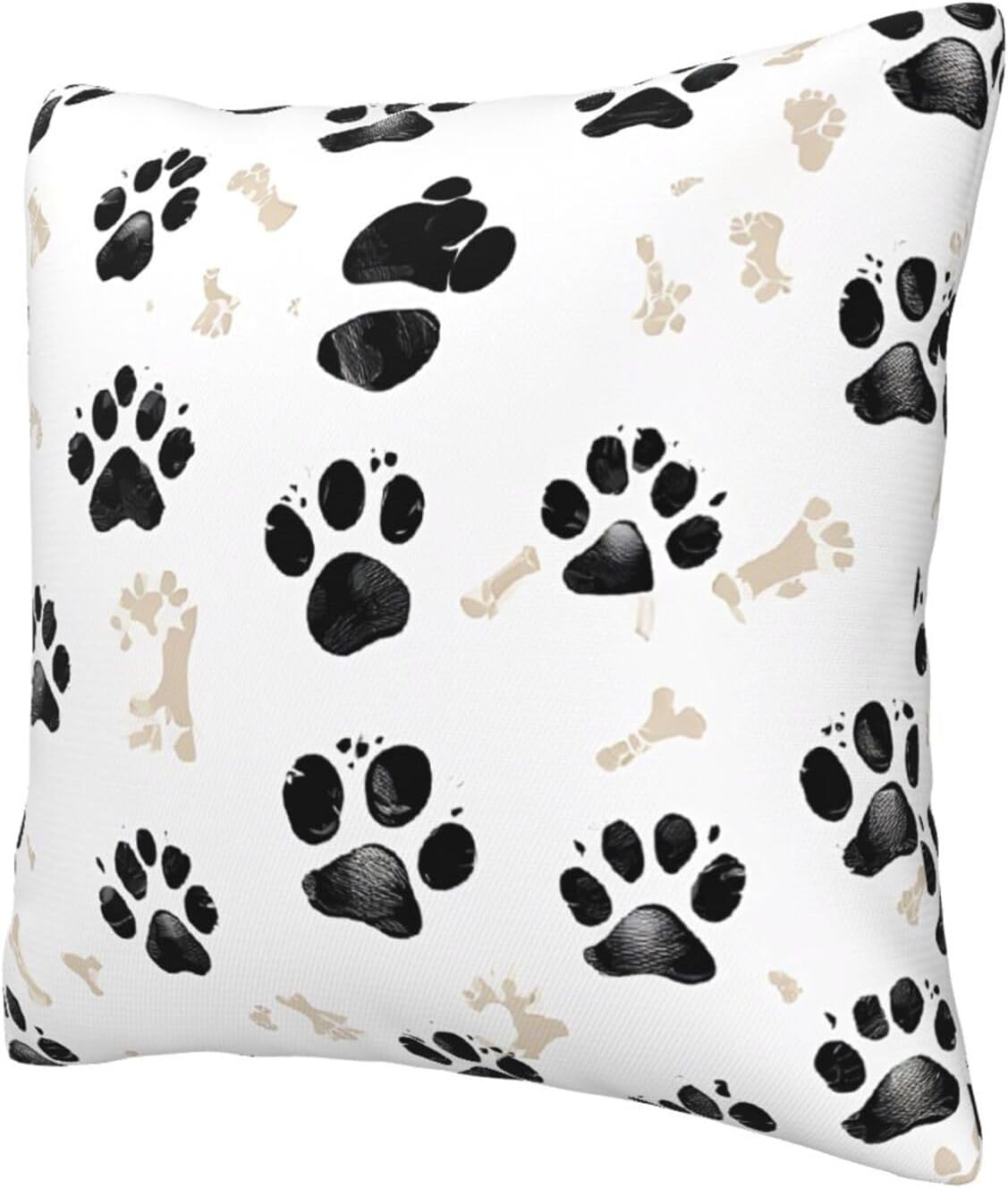 All-Season Square Pillow Covers 18"X18", Bone, Decorative Throw Pillow Covers for Sofa Bed Couch, Hidden Zipper Cushion Cover, Square Lumbar & Accent Pillowcases for Home Decor
