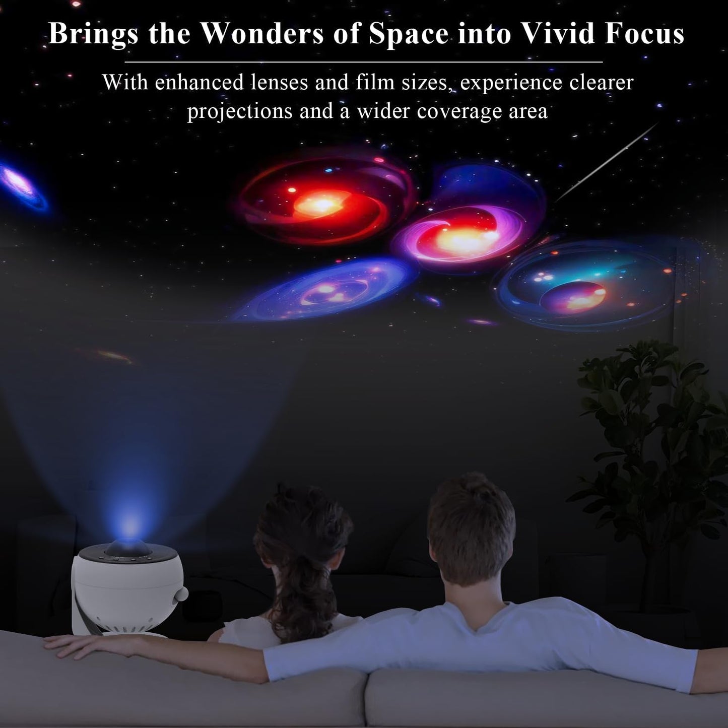 Galaxy Projector Pro, 13 in 1 HD Planetarium Projector Pro with Timer | Nebula & Milky Way Star Light for Ceiling | LED Space Galaxy Bedroom Night Light for Adults Kids