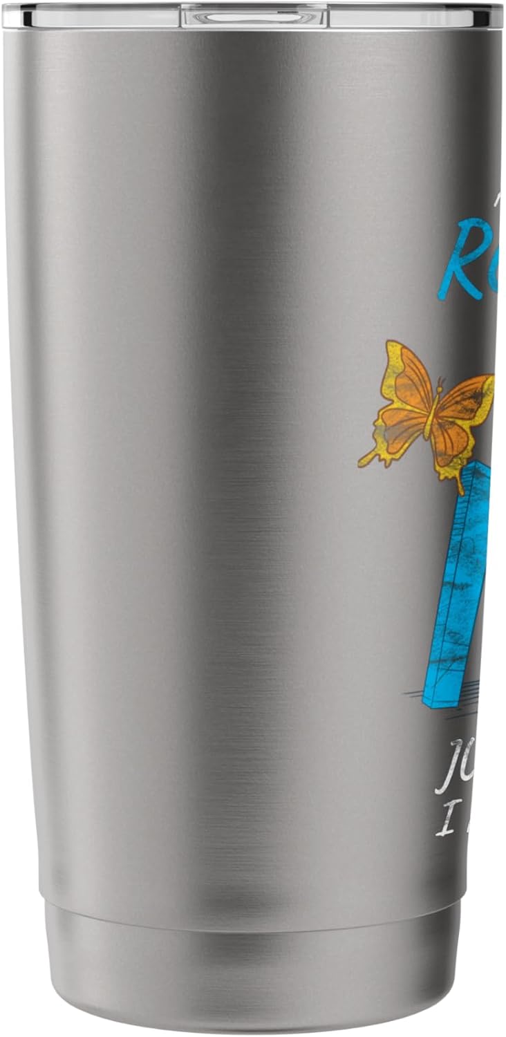 Vintage Retro A Day Without Reading Is Like I Have No Idea Stainless Steel Insulated Tumbler