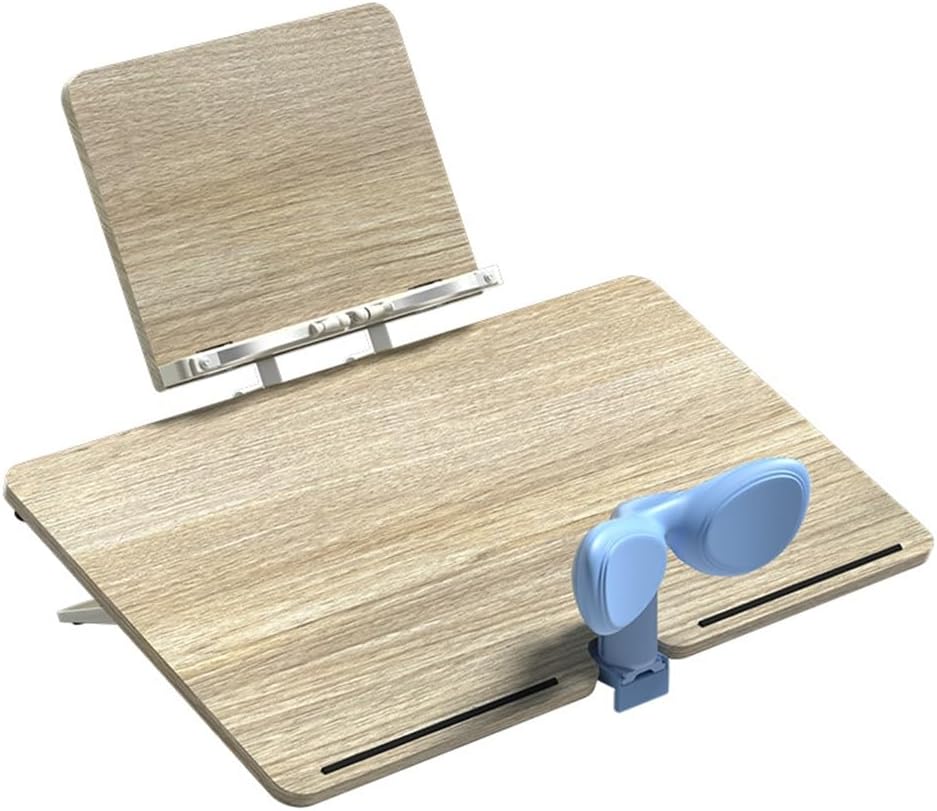 Wooden Double-Layer Reading Stand, Writing Pad, Multifunctional Desk